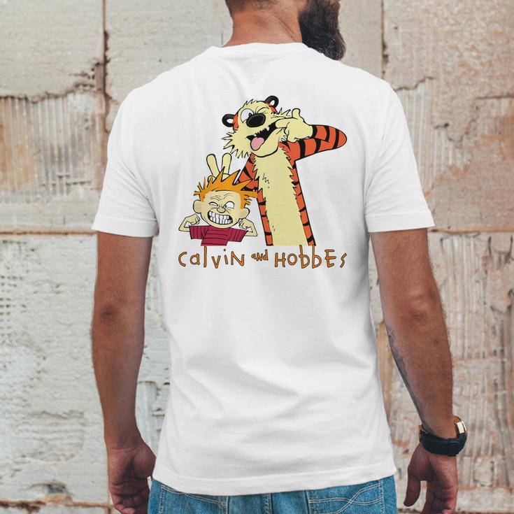 Calvin And Hobbes Mens Back Print T-shirt Funny Gifts