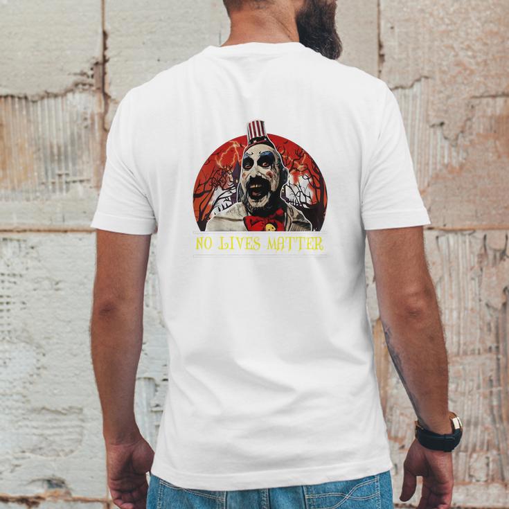 Captain Spaulding No Lives Matter Mens Back Print T-shirt Funny Gifts