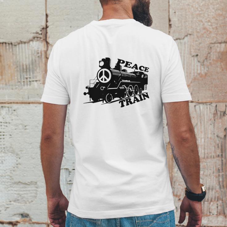 Cat Stevens Peace Train Is ComingShirt Mens Back Print T-shirt Funny Gifts