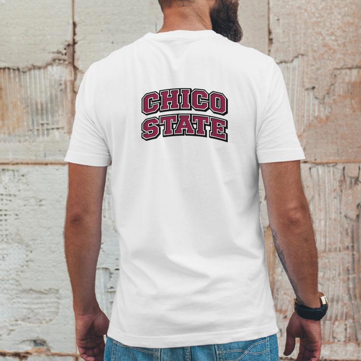 Chico State University Wildcats Ppchi04 Mens Back Print T-shirt Funny Gifts