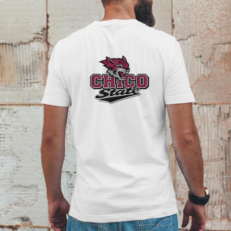 Chico State University Wildcats Ppchi05 Mens Back Print T-shirt Funny Gifts