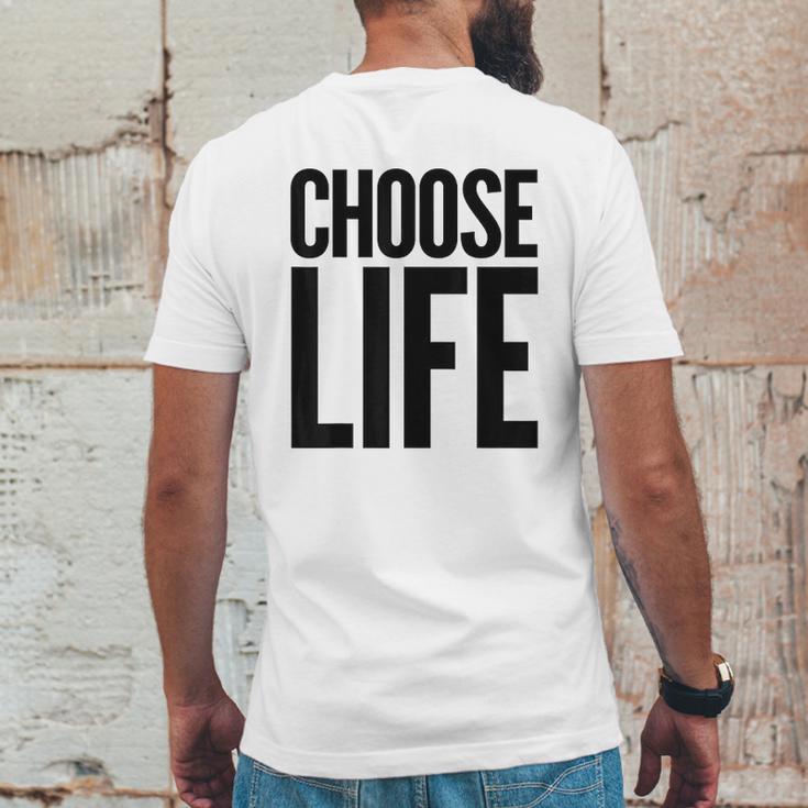 Choose Life Vintage Retro 80S Funny Mens Back Print T-shirt Funny Gifts