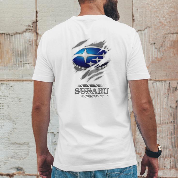 Cn Subaru Mens Back Print T-shirt Funny Gifts