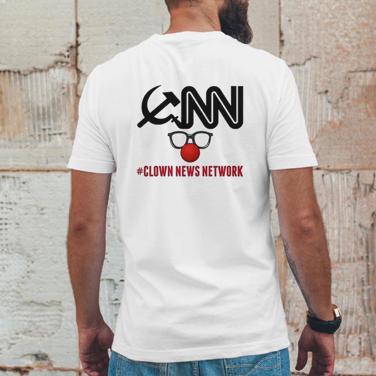 Cnn Clown News Network Funny Political Cool Fake News A Great Novelty Mens Back Print T-shirt Funny Gifts