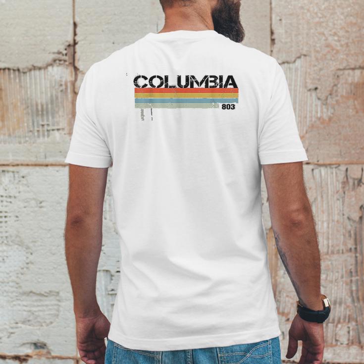 Columbia Area Code Vintage Retro Mens Back Print T-shirt Funny Gifts