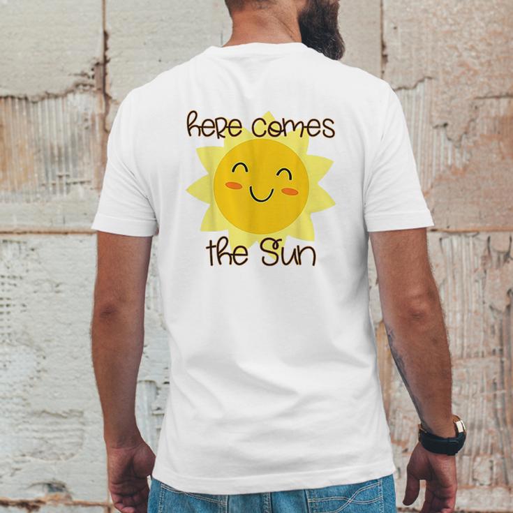 Here Comes The Sun Happy Summer Mens Back Print T-shirt Funny Gifts