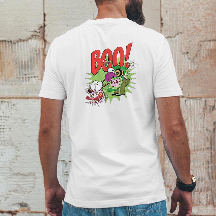 Courage The Cowardly Dog Stupid Dog Mens Back Print T-shirt Funny Gifts