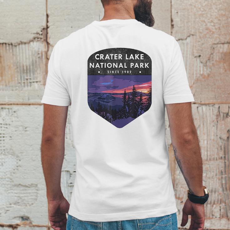 Crater Lake National Park Hiking Wanderlust Mens Back Print T-shirt Funny Gifts