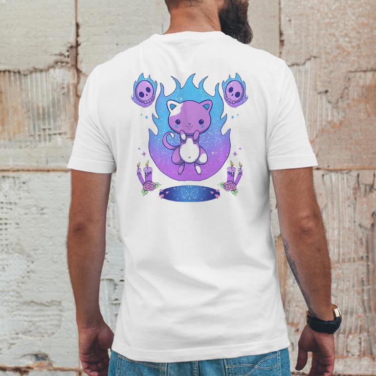 Creepy Kawaii Pastel Goth Cat Kawaii Clothes Mall Goth Mens Back Print T-shirt Funny Gifts