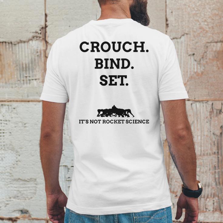 Crouch Bind Set Mens Back Print T-shirt Funny Gifts