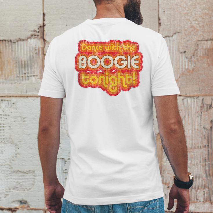 Dance With The Boogie Tonight Vintage 1970S Distressed Mens Back Print T-shirt Funny Gifts