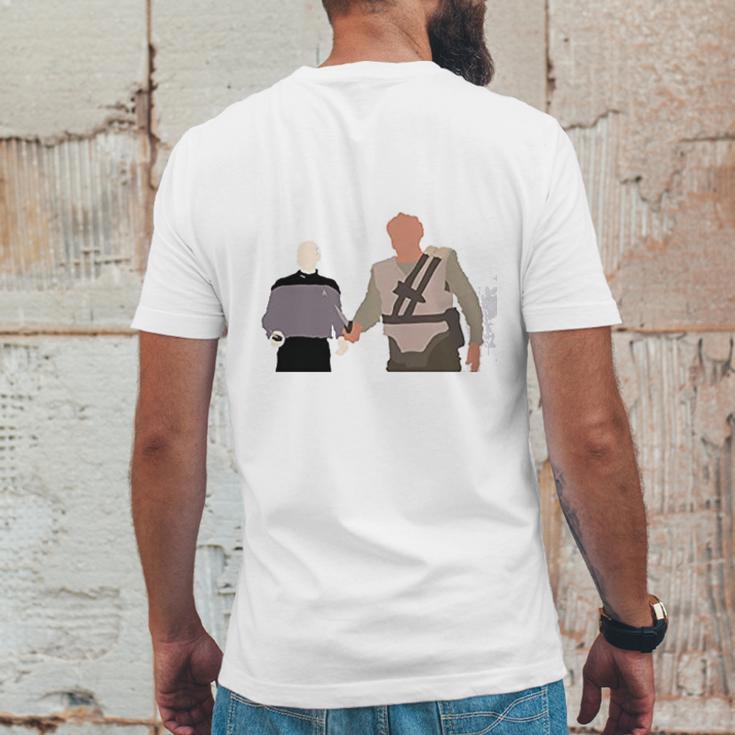 Darmok And Jalad At Tanagra Hands In Hands Mens Back Print T-shirt Funny Gifts