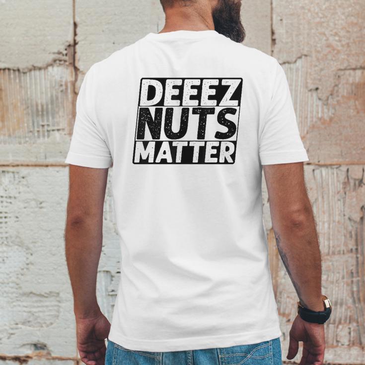 Deez Nuts Matter Mens Back Print T-shirt Funny Gifts