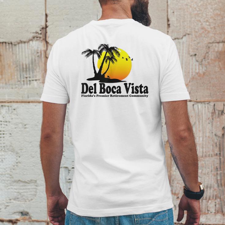 Del Boca Vista Retro Beach Mens Back Print T-shirt Funny Gifts