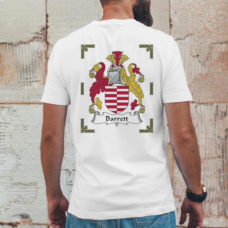 Designs Barrett Coat Of Armsbarrett Family Crest Mens Back Print T-shirt Funny Gifts