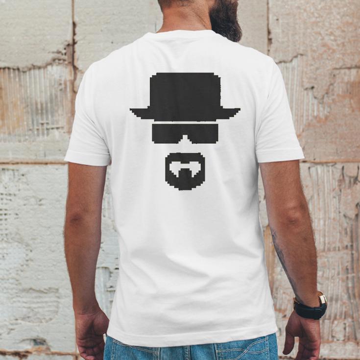 Digital 8 Bit Heisenberg Mens Back Print T-shirt Funny Gifts