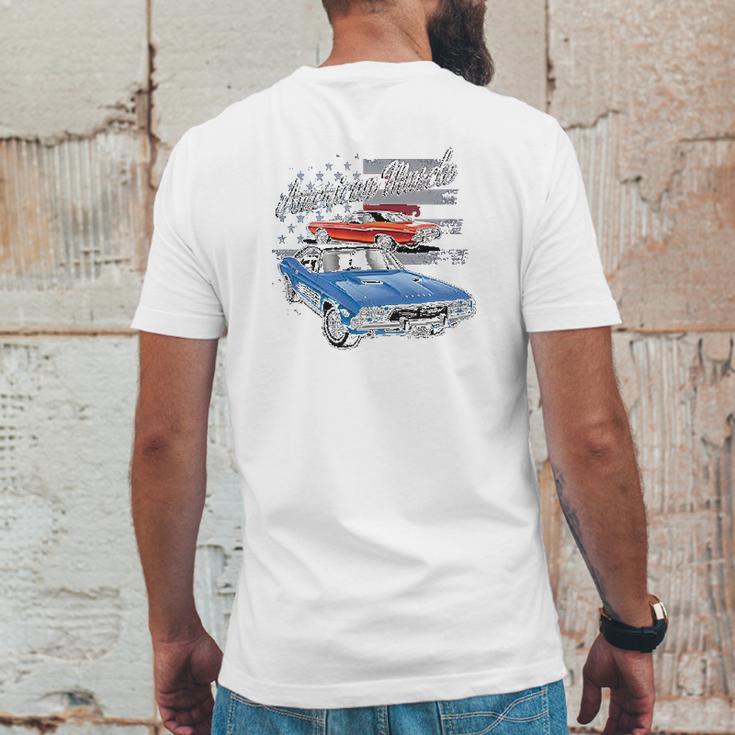 Dodge Challenger American Classic American Muscle Car Mens Back Print T-shirt Funny Gifts