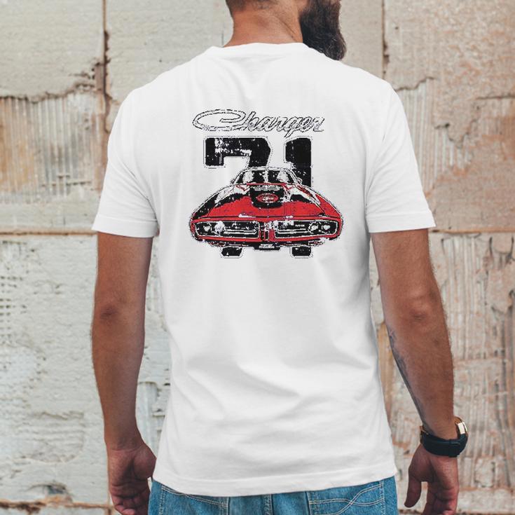 Dodge Charger 71 Mens Back Print T-shirt Funny Gifts