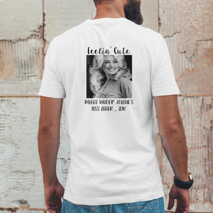 Dolly Parton Basic Mens Back Print T-shirt Funny Gifts