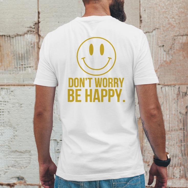 DonWorry Be Happy T-Shirt Mens Back Print T-shirt Funny Gifts