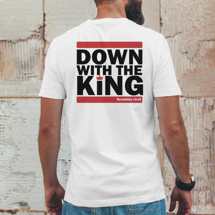 Down With The King Mens Back Print T-shirt Funny Gifts