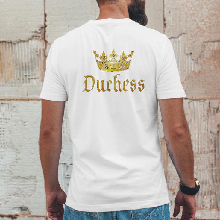 Duchess Regal Crown Royalty Gift Mens Back Print T-shirt Funny Gifts