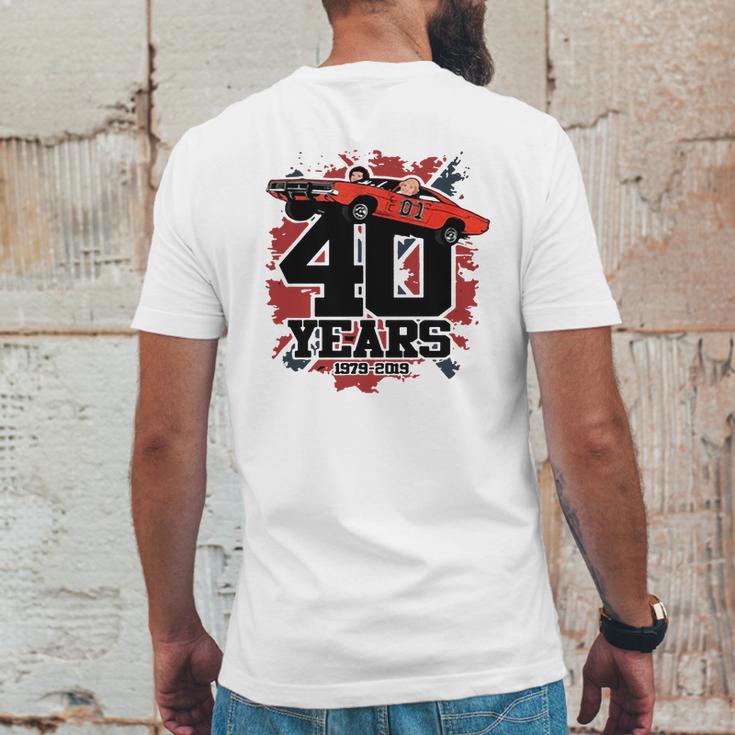 The Dukes Of Hazzard 40 Years 1979 2019 Mens Back Print T-shirt Funny Gifts