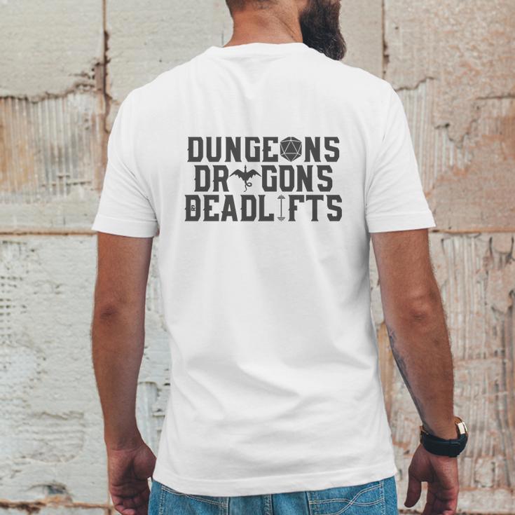 Dungeons &Amp Dragons &Amp Deadlifts Mens Back Print T-shirt Funny Gifts