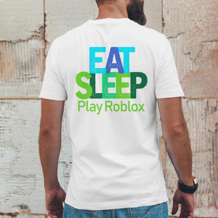 Eat Sleep Play Roblox Mens Back Print T-shirt Funny Gifts