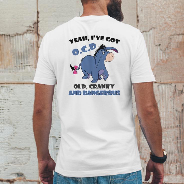 Eeyore Yeah Ive Got Old Cranky And Dangerous Shirt Mens Back Print T-shirt Funny Gifts