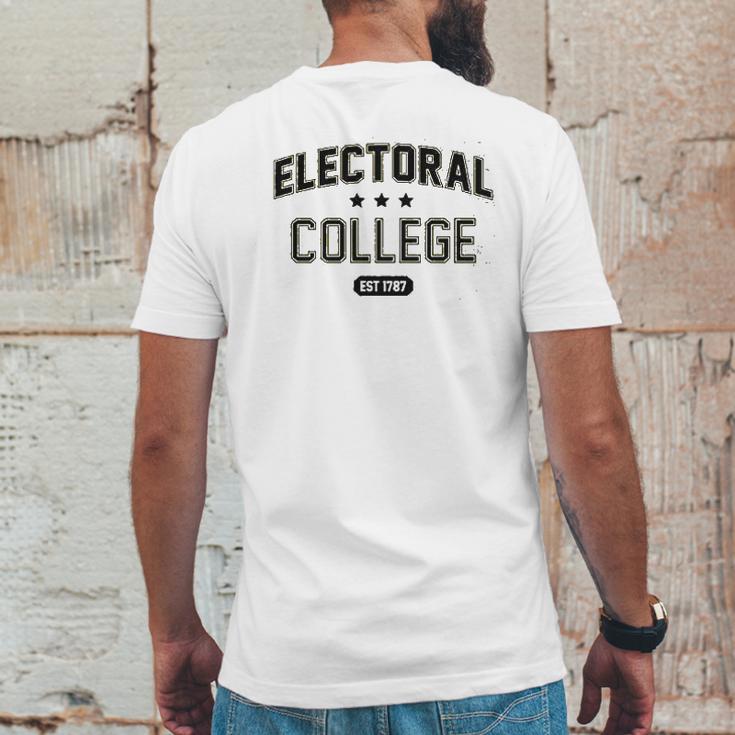 Electoral College Alma Mater Sports Mens Back Print T-shirt Funny Gifts