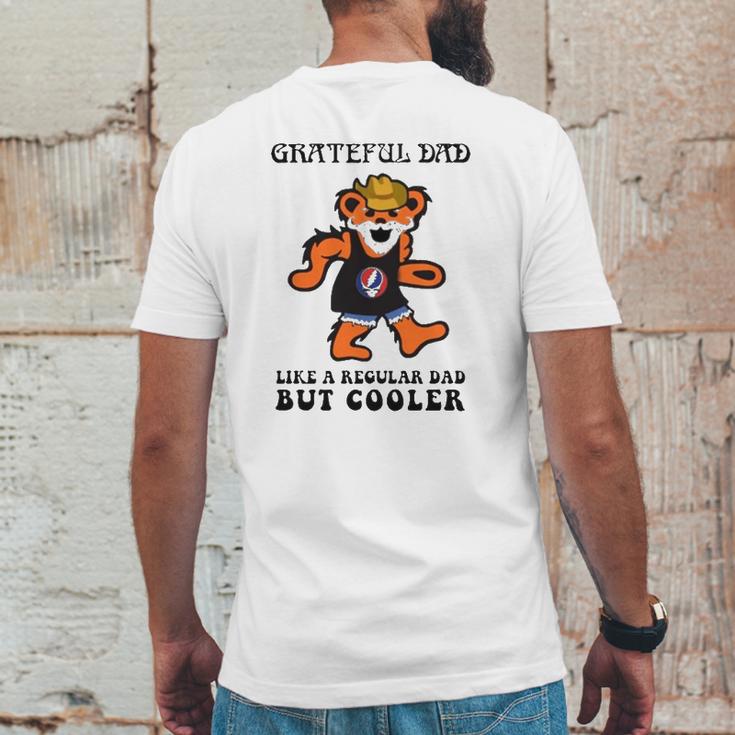 Father’S Day Music Grateful Dad Dead Like A Regular Dad But Cooler Logo Bearded Teddy Bear Mens Back Print T-shirt Funny Gifts