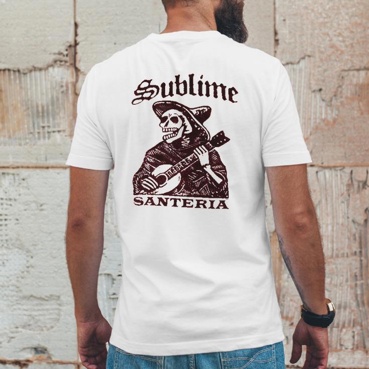 Fea Sublime Santeria Skeleton Mens Back Print T-shirt Funny Gifts