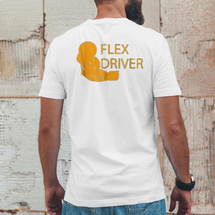 Flex Driver For Delivery Drivers Mens Back Print T-shirt Funny Gifts