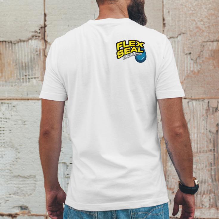 Flex Seal Pocket Art Mens Back Print T-shirt Funny Gifts