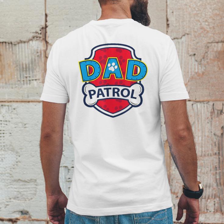 Funny Dad Patrol - Dog Dad Mens Back Print T-shirt Funny Gifts