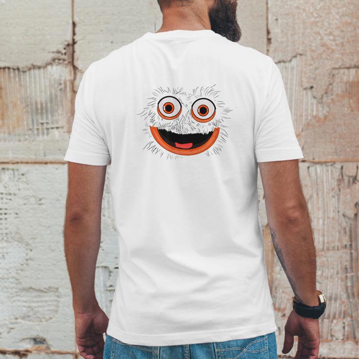 Funny Gritty Mascot Face Mens Back Print T-shirt Funny Gifts