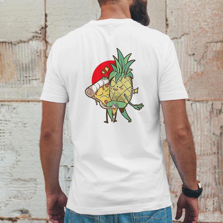 Funny Pineapple Pizza Forbidden Love Hawaiian Mens Back Print T-shirt Funny Gifts