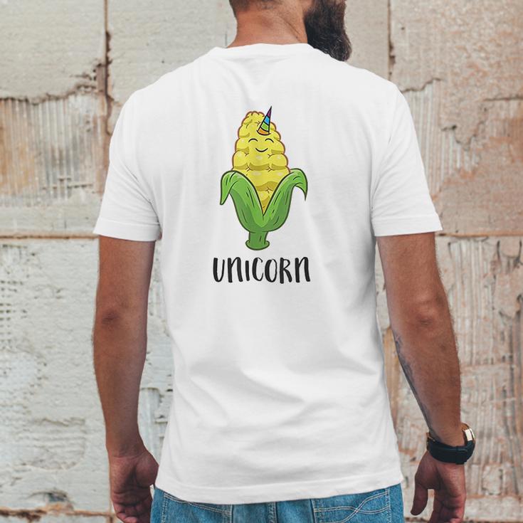 Funny Uni Corn Unicorn Corn Lovers Corn Farmer Mens Back Print T-shirt Funny Gifts