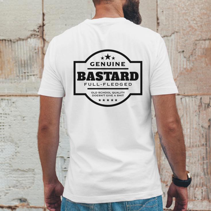 Genuine Bastard Mens Back Print T-shirt Funny Gifts