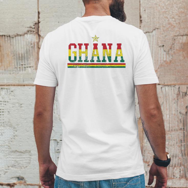 Ghana Country Flag Ghanaian Pride Mens Back Print T-shirt Funny Gifts