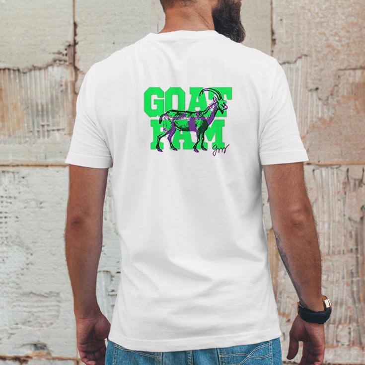 Goat Fam Mens Back Print T-shirt Funny Gifts