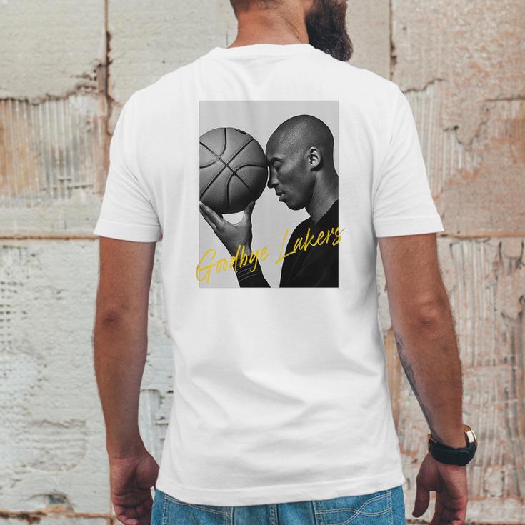 Good Bye Lakers Kobe Bryant Mono Art Mens Back Print T-shirt Funny Gifts