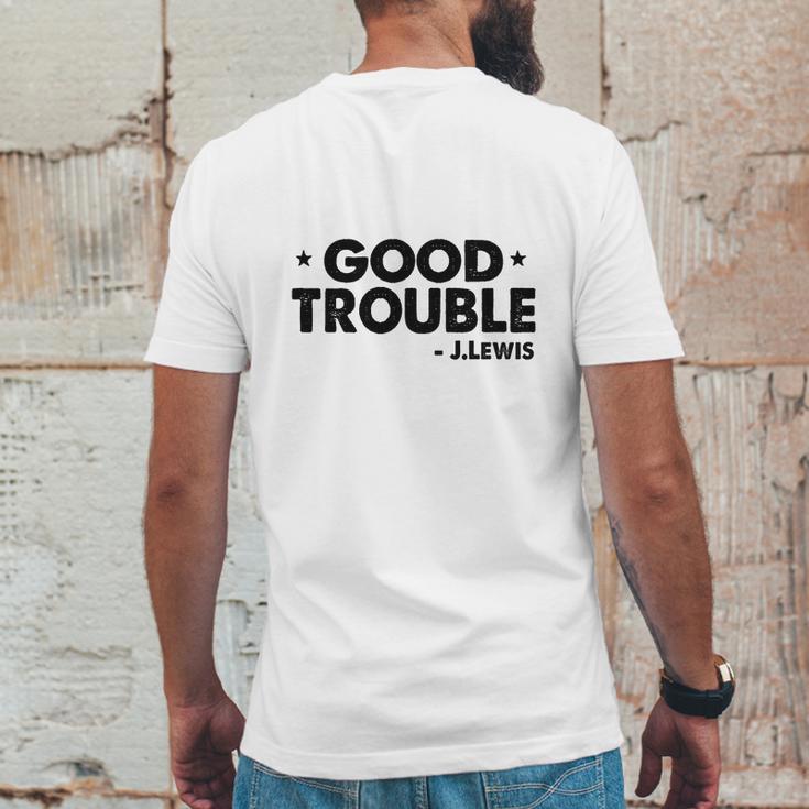 Good Trouble John Lewis Mens Back Print T-shirt Funny Gifts