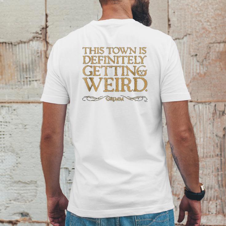 Grimm This Town Is Getting Weird Comfortable Mens Back Print T-shirt Funny Gifts