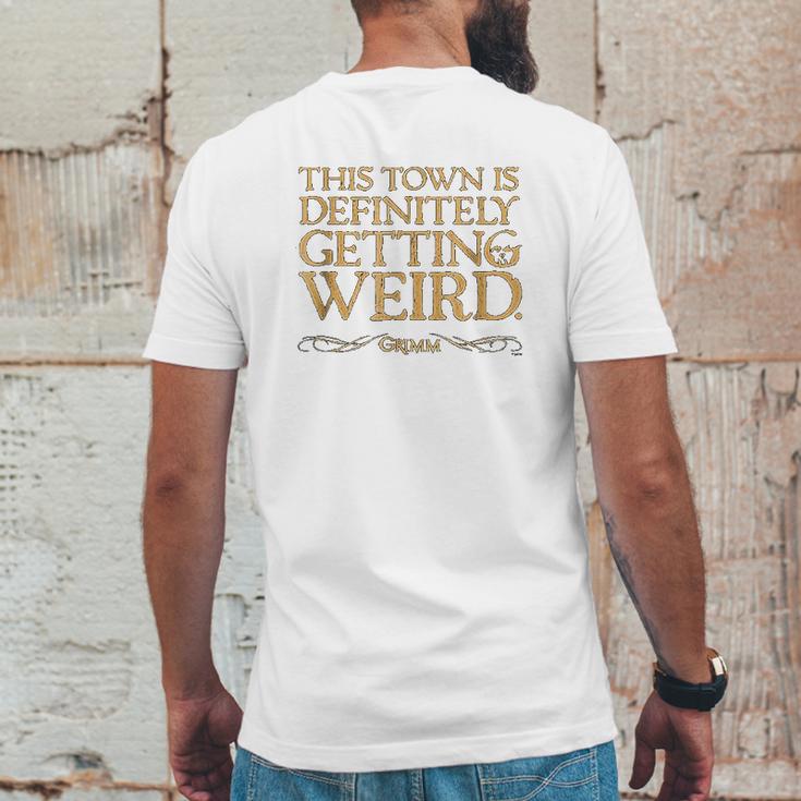 Grimm This Town Is Getting Weird Comfortable Mens Back Print T-shirt Funny Gifts