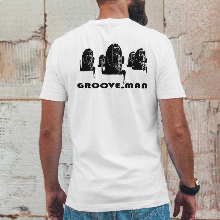 Groove Man-Jazz Musicians T-Shirts - Mens T-Shirt By American Apparel Mens Back Print T-shirt Funny Gifts