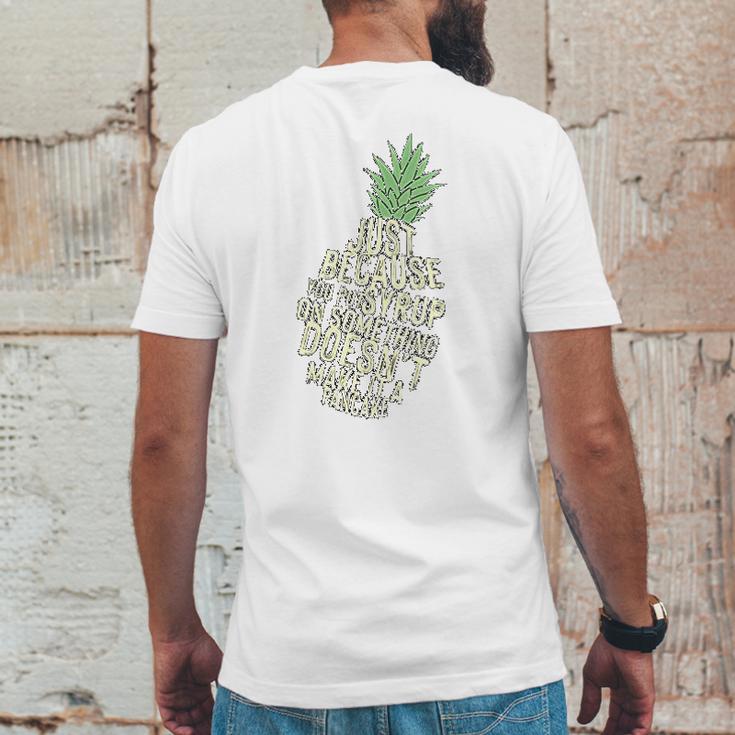 Gus And Spencer Funny Pineapple Psych Mens Back Print T-shirt Funny Gifts