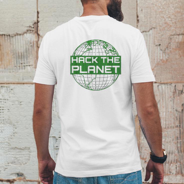 Hack The Planet Software Developer Mens Back Print T-shirt Funny Gifts