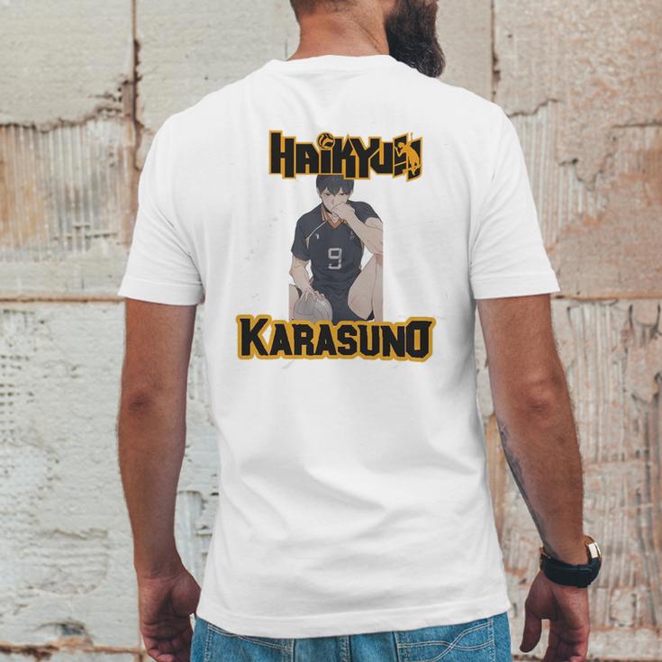 Haikyuu Gift Karasuno Mens Back Print T-shirt Funny Gifts